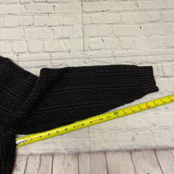 Lenor Romano Men XL X-Large Wool Full Zip Cardigan Sweater Cable Knit C029 -2 - Picture 5 of 16